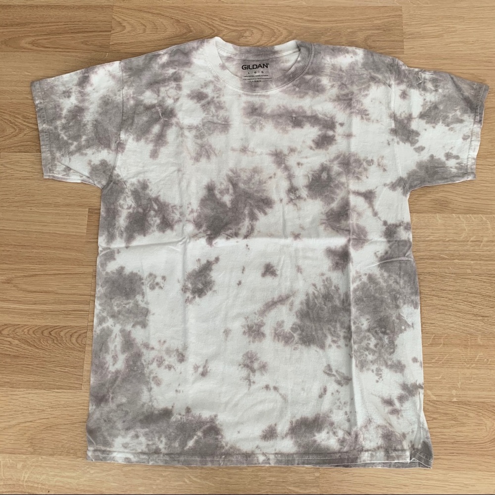 Neutral Taupe Gray Tie Dye T-shirt